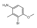 3-bromo-4-methoxy-2-methylaniline结构式