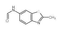 N-(2-甲基-6-苯并噻唑)甲酰胺结构式