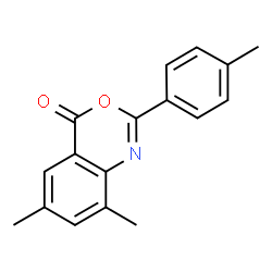 6,8-Dimethyl-2-(4-methylphenyl)-4H-3,1-benzoxazin-4-one Structure
