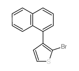 Thiophene,2-bromo-3-(1-naphthalenyl)- Structure