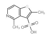 Thieno[3,2-c]pyridine-3-sulfonicacid, 2,4-dimethyl-结构式