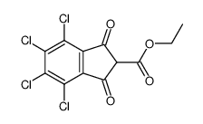 4,5,6,7-Tetrachloro-1,3-dioxo-indan-2-carboxylic acid ethyl ester结构式