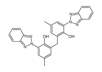 Bis-[2-hydroxy-5-methyl-3-(benzotriazol-2-yl)-phenyl]-methane Structure