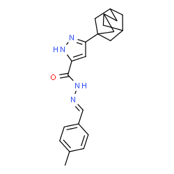 3-((1S,3s)-adamantan-1-yl)-N-((E)-4-methylbenzylidene)-1H-pyrazole-5-carbohydrazide picture