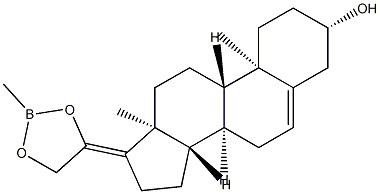20,21-(Methylboranediylbisoxy)pregna-5,17(20)-dien-3β-ol Structure