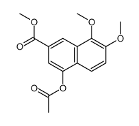 Methyl 4-acetoxy-7,8-dimethoxy-2-naphthoate Structure