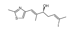 (1E,3S,5Z)-3-hydroxy-6-iodo-2-methyl-1-(2-methyl-1,3-thiazol-4-yl)-1,5-heptadiene Structure