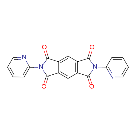 N,N'-bis-(2-pyridyl)pyromellitic diimide Structure