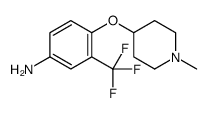 4-(1-methylpiperidin-4-yl)oxy-3-(trifluoromethyl)aniline Structure