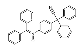 {4-[(Diphenylmethylene)(oxido)-λ5-azanyl]phenyl}(diphenyl)acetonitrile Structure