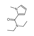 N,N-diethyl-1-methylpyrrole-2-carboxamide结构式