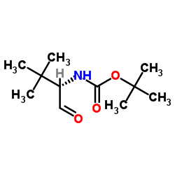 氨基甲酸[(1S)-1-甲酰基-2,2-二甲基丙基]-,1,1-二甲基乙基酯结构式