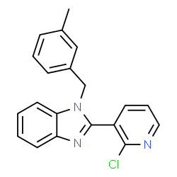 2-(2-CHLORO-3-PYRIDINYL)-1-(3-METHYLBENZYL)-1H-1,3-BENZIMIDAZOLE结构式