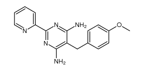 5-(4-Methoxy-benzyl)-2-pyridin-2-yl-pyrimidine-4,6-diamine结构式