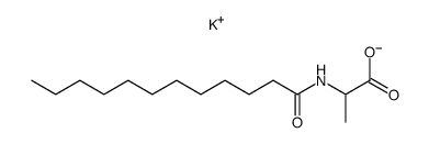 potassium N-dodecanoyl-d.l-alaninate Structure