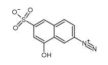 8-hydroxy-6-sulfo-naphthalene-2-diazonium-betaine结构式