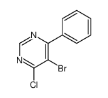 5-bromo-4-chloro-6-phenylpyrimidine structure