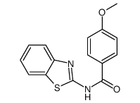 N-(1,3-benzothiazol-2-yl)-4-methoxybenzamide结构式