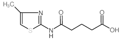 5-[(4-Methyl-1,3-thiazol-2-yl)amino]-5-oxopentanoic acid structure