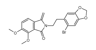 N-[2-(6-bromo-1,3-benzodioxol-5-yl)ethyl]-2,3-dihydro-6,7-dimethoxy-3-methylene-1H-isoindol-1-one Structure