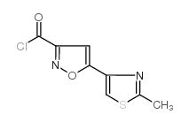 5-(2-甲基-1,3-噻唑-4-基)-3-异噁唑羰酰氯结构式