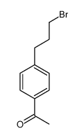 1-[4-(3-bromopropyl)phenyl]ethanone Structure