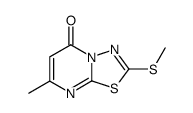 7-methyl-2-methylsulfanyl-[1,3,4]thiadiazolo[3,2-a]pyrimidin-5-one结构式