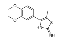 4-(3,4-Dimethoxyphenyl)-5-methyl-1,3-thiazol-2-amine Structure