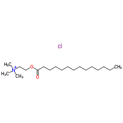 N,N,N-Trimethyl-2-(tetradecanoyloxy)ethanaminium chloride Structure