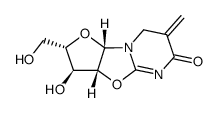 L-2,2'-anhydro-5,6-dihydrouridine-5-exomethylene Structure