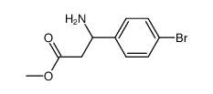 3-amino-3-(4-bromophenyl)propionic acid methyl ester结构式