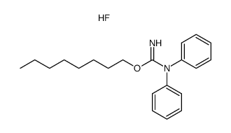 2-octyl-1,1-diphenyl-isourea, hydrofluoride Structure