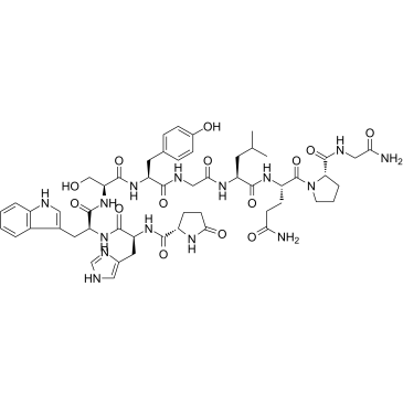 LHRH (chicken) trifluoroacetate salt Structure