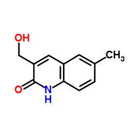3-(Hydroxymethyl)-6-methyl-2(1H)-quinolinone结构式
