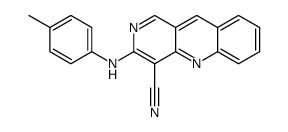 3-(4-methylanilino)benzo[b][1,6]naphthyridine-4-carbonitrile结构式