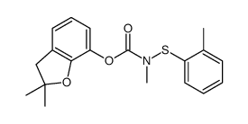 2,3-Dihydro-2,2-dimethylbenzofuran-7-yl=N-methyl-N-[(2-methylphenyl)thio]carbamate结构式
