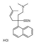 (3-cyano-6-methyl-3-naphthalen-1-ylhept-5-enyl)-dimethylazanium,chloride Structure