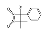 3-bromo-4,4-dimethyl-3-phenyl-3,4-dihydro-[1,2]diazete 1,2-dioxide结构式
