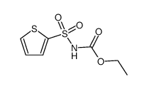 (thiophene-2-sulfonyl)-carbamic acid ethyl ester结构式