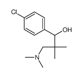 4-Chloro-α-[1,1-dimethyl-2-(dimethylamino)ethyl]benzyl alcohol Structure