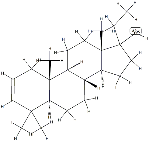 (17ξ)-4,4-Dimethyl-5α-pregn-2-en-17-ol Structure