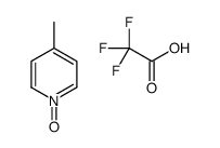 4-methyl-1-oxidopyridin-1-ium,2,2,2-trifluoroacetic acid结构式