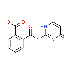 Benzoic acid, 2-[[(1,4-dihydro-4-oxo-2-pyrimidinyl)amino]carbonyl]- (9CI) structure