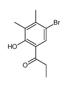 1-(5-bromo-2-hydroxy-3,4-dimethyl-phenyl)propan-1-one结构式
