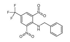 N-benzyl-2,6-dinitro-4-(trifluoromethyl)aniline结构式