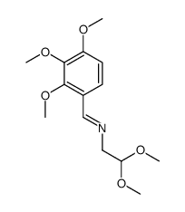 ETHANAMINE, 2,2-DIMETHOXY-N-[(2,3,4-TRIMETHOXYPHENYL)METHYLENE]-结构式