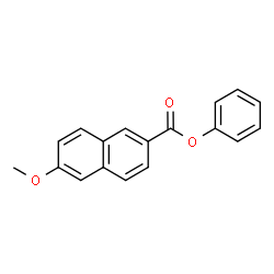 6-Methoxy-2-naphthalenecarboxylic acid phenyl ester结构式