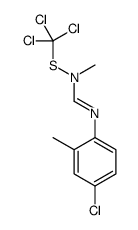 N'-(4-chloro-2-methylphenyl)-N-methyl-N-(trichloromethylsulfanyl)methanimidamide Structure