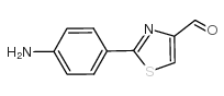 2-(4-氨基苯基)-噻唑-4-甲醛结构式