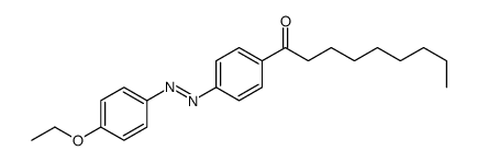 1-[4-[(4-ethoxyphenyl)diazenyl]phenyl]nonan-1-one Structure